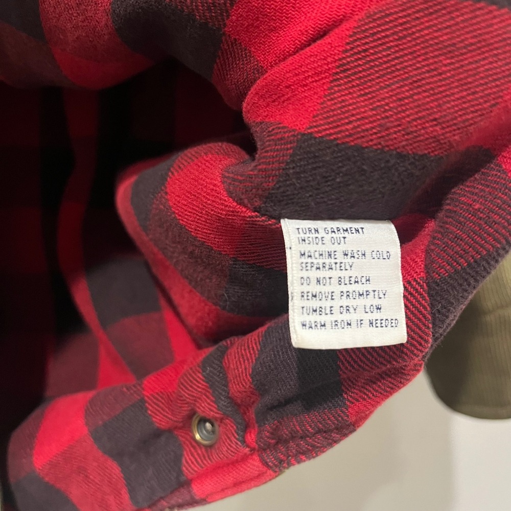 Polo Ralph Lauren Field Chore Jacket Men's M Green Plaid Loop Corduroy Hunting - Picture 4 of 16